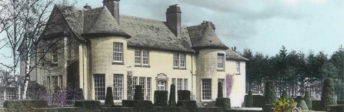 Early 20th-century photograph of Rufflets St Andrews with manicured gardens and bare trees.